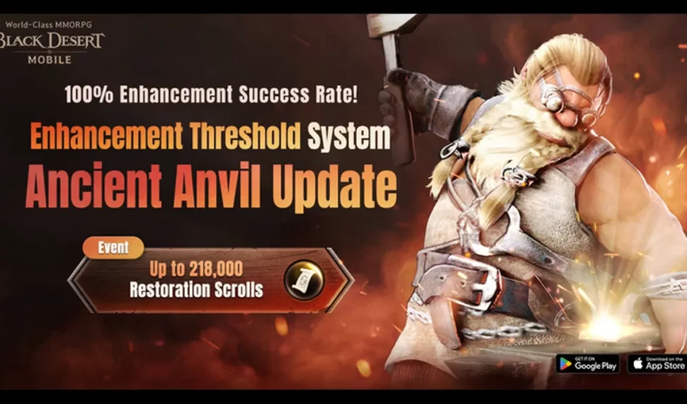 《黑色沙漠 MÓVIL》全新「古代鐵砧」系統登場！