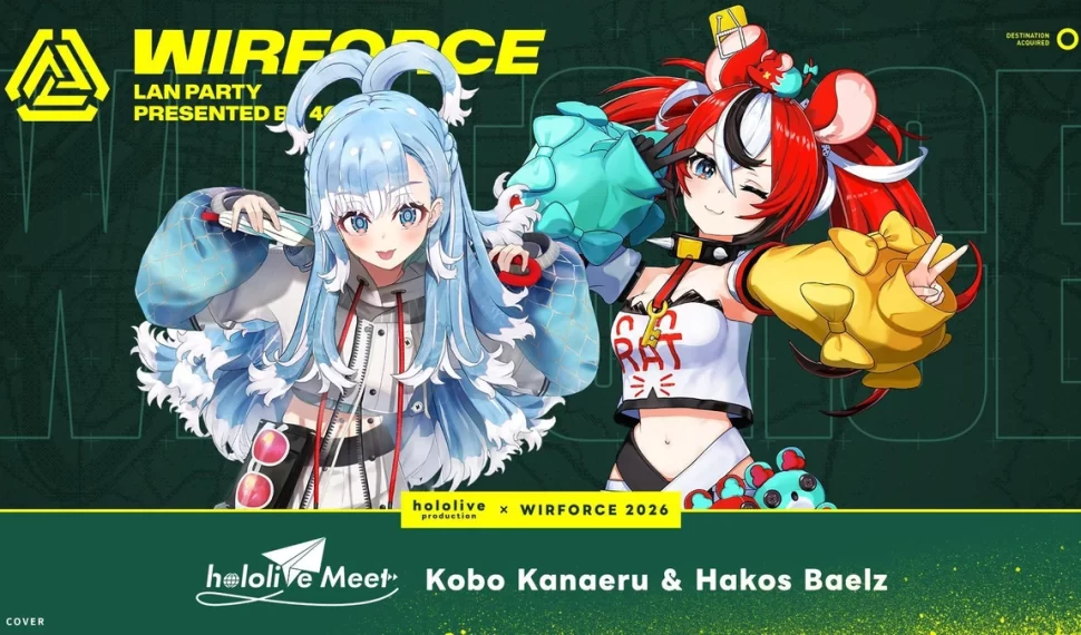 hololive Meet首度降臨WirForce舞台! Kobo Kanaeru與Hakos Baelz見面會驚喜公開 入場應援套票7/13開賣 hololive Meet首度降臨WirForce舞台! Kobo Kanaeru與Hakos Baelz見面會驚喜公開 入場應援套票7/13開賣