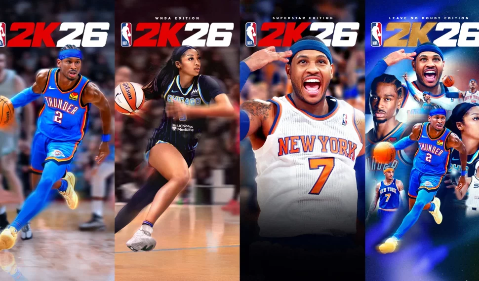 《NBA 2K26 》封面運動員揭曉 : 2025 賽季和總冠軍賽最有價值球員 Shai Gilgeous-Alexander 、 Wnba 全明星球員 Angel Reese 以及名人堂球員 Carmelo Anthony 榮登封面! 《NBA 2K26 》封面運動員揭曉 : 2025 賽季和總冠軍賽最有價值球員 Shai Gilgeous-Alexander 、 Wnba 全明星球員 Angel Reese 以及名人堂球員 Carmelo Anthony 榮登封面!