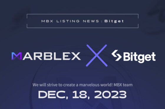 MARBLEX專有區塊鏈貨幣「MBX」正式上架「Bitget」