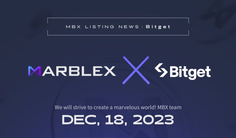 MARBLEX專有區塊鏈貨幣「MBX」正式上架「Bitget」