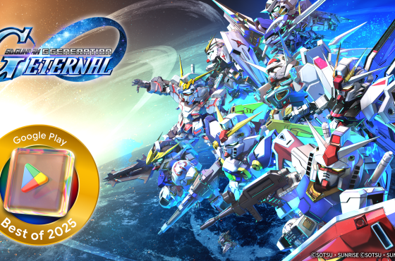 App Store / Google Play 應用程式 『SD鋼彈 G世代 永恆』 榮獲全球共計10個地區 「Google Play Best of 2025」 年度最佳遊戲,最佳劇情遊戲等獎項！