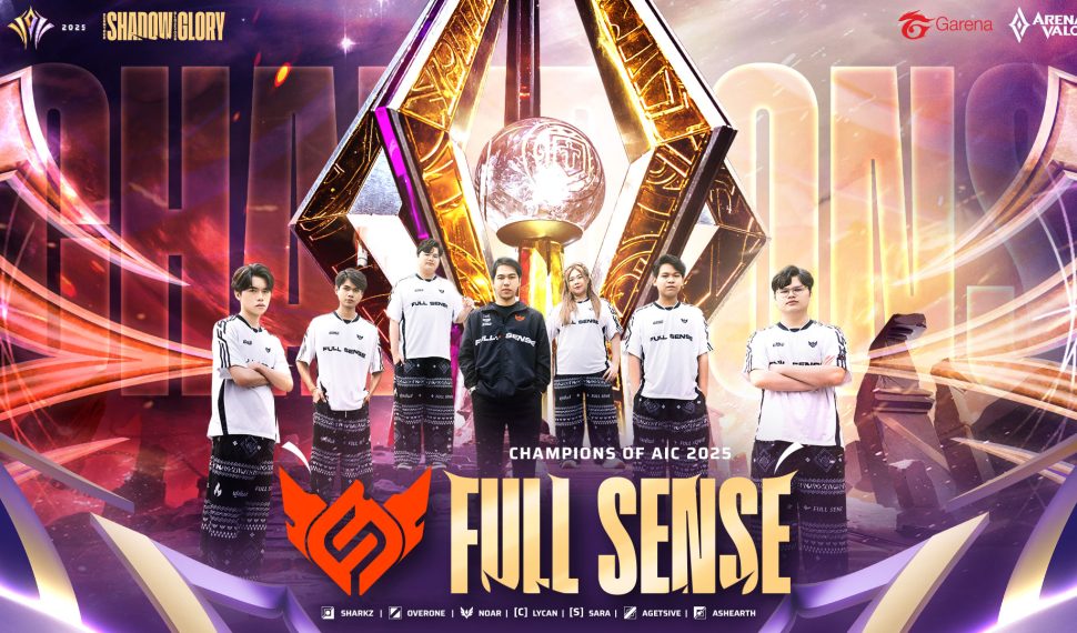 泰國 RPL 戰隊 FULL SENSE 4:1 擊敗 GCS 代表隊 Flash Wolves 勇奪傳說對決AIC 2025 國際錦標賽冠軍
