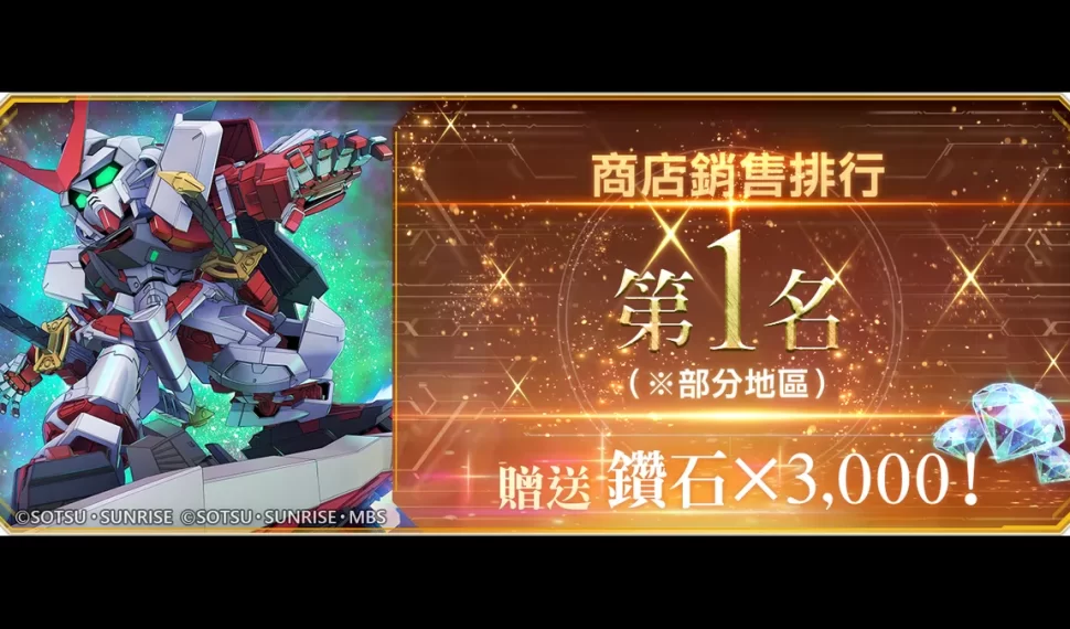 《SD鋼彈 G世代 永恆》歡慶全球突破800萬次下載！