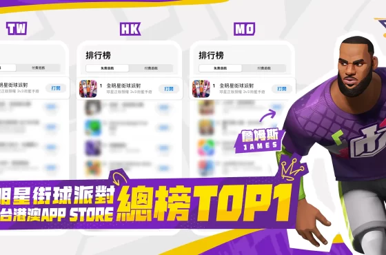 3V3 街籃手遊《全明星街球派對》歡慶雙平台下載第一釋出球館玩法解析，報名參與球館賽角逐最強聯盟！
