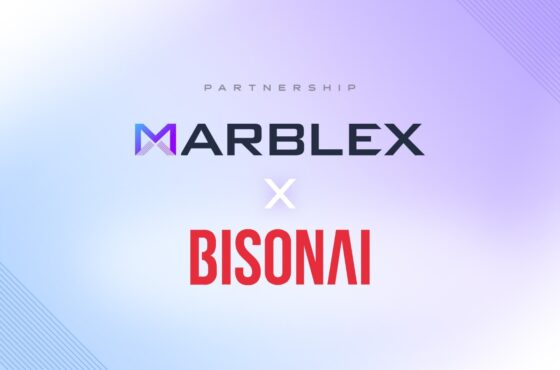 MARBLEX宣布攜手全球性區塊鏈公司「Bisonai」 建立策略合作夥伴關係