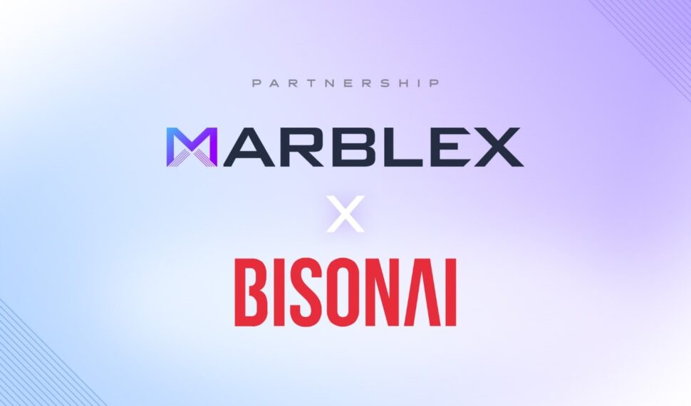MARBLEX宣布攜手全球性區塊鏈公司「Bisonai」 建立策略合作夥伴關係