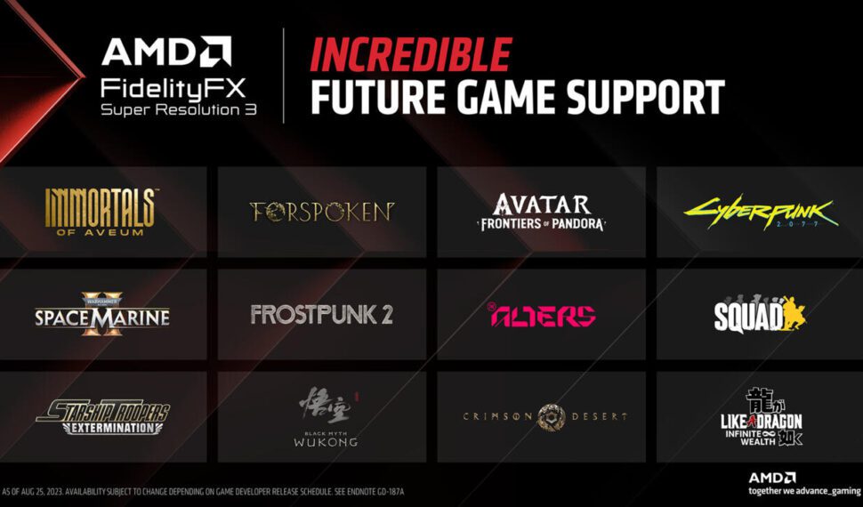 AMD 的 FSR 3 以前僅在 Nvidia 最昂貴的 GPU 上具有該功能 AMD 的 FSR 3 以前僅在 Nvidia 最昂貴的 GPU 上具有該功能