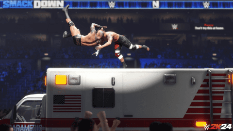 新《WWE 2K24》遊戲預告片展示了更多專業比賽