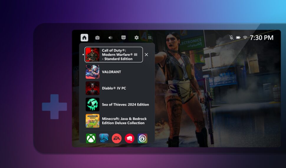 Xbox 遊戲欄更新簡化了小螢幕體驗