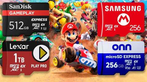 Switch 2的microSD Express卡 – 亞馬遜和沃爾瑪最便宜的選項
