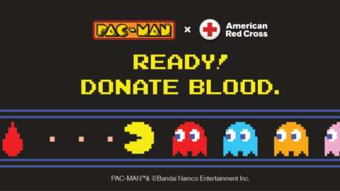 您可以一邊獻血一邊慶祝吃豆人