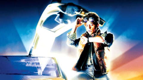 回到未來的 Marty McFly 和 DeLorean 似乎將來到 Fortnite