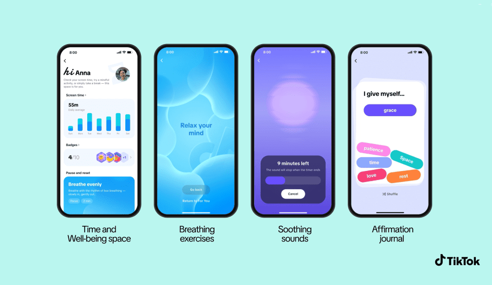 超過50項安全功能!TikTok新設「時間與數位健康」專區 提供適齡的社群使用體驗 超過50項安全功能!TikTok新設「時間與數位健康」專區 提供適齡的社群使用體驗