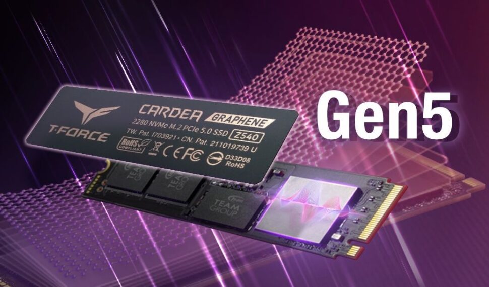 十銓科技推出T-FORCE CARDEA Z540 黑武士 M.2 PCIe 5.0固態硬碟 十銓科技推出T-FORCE CARDEA Z540 黑武士 M.2 PCIe 5.0固態硬碟